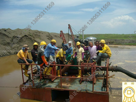 印尼抽海砂平台吸砂泵机组